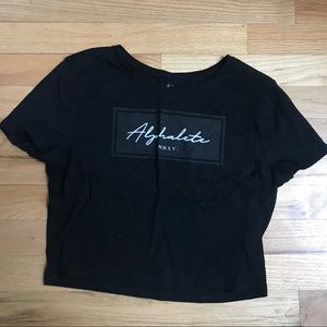 Script Alphalete Crop T